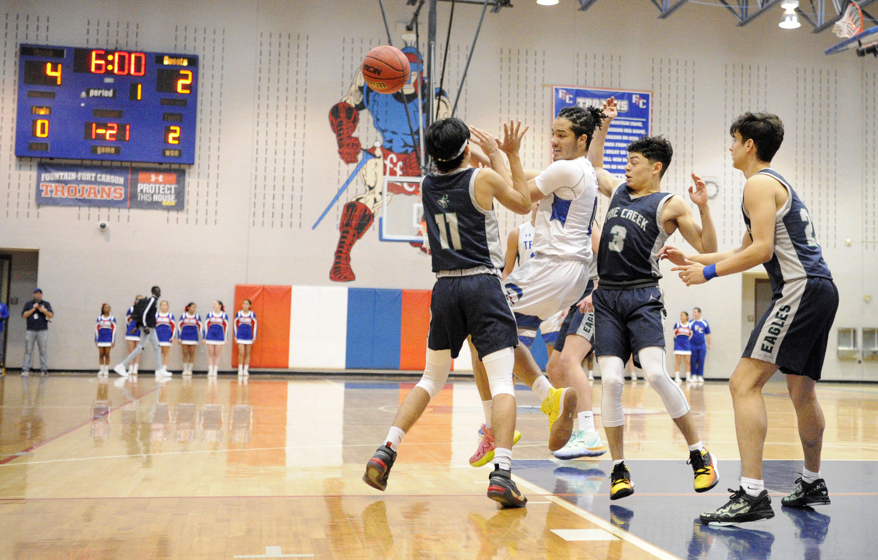 PHOTOS: Fountain-Fort Carson Trojans (58) Pine Creek Eagles (70)
